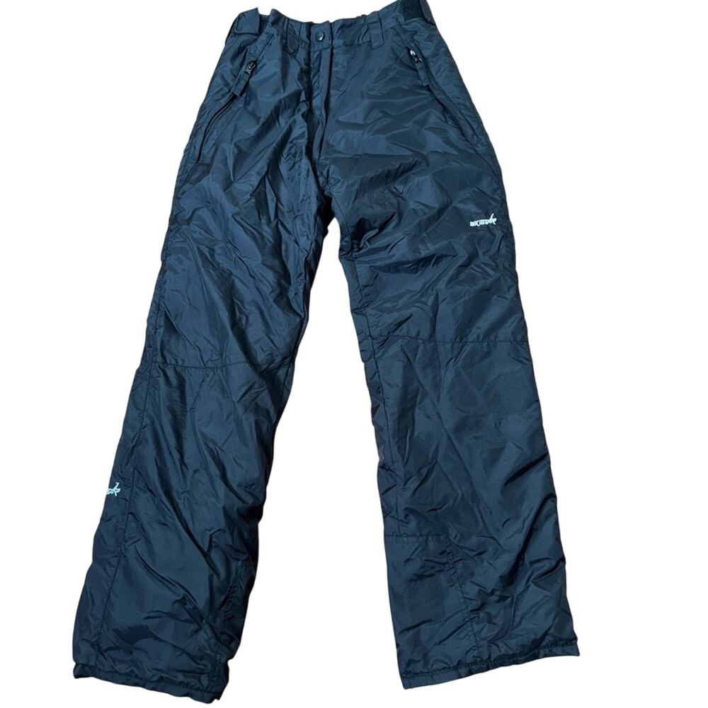 SkiGear Insulated Snowboard Ski Pants Polyester Nylon Black Size S